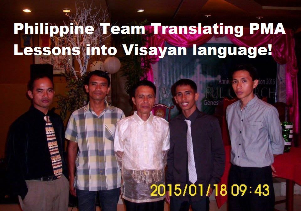 PMA lessons being  translated it into Visayan language in Philippines!