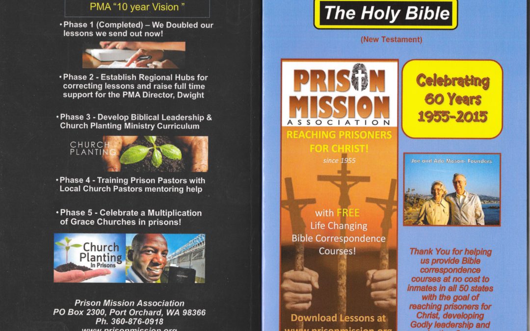 PMA has 60th Anniversary Edition New Testament! Click for more info
