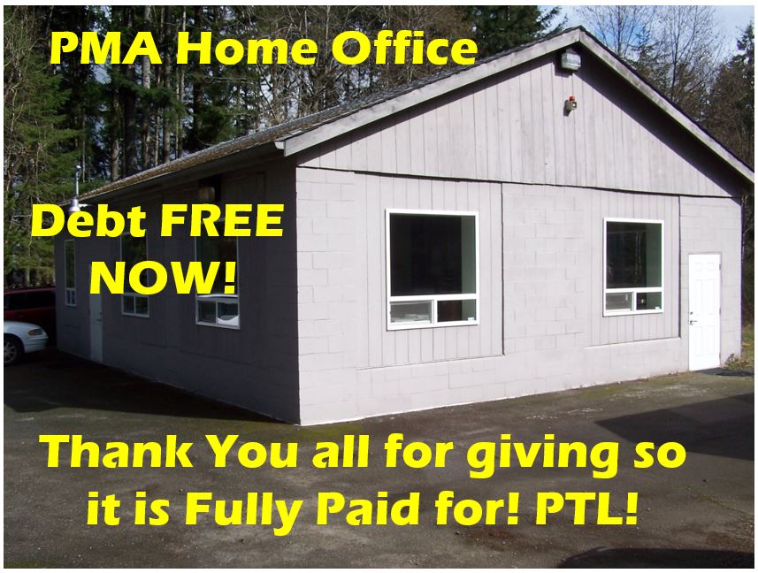 Debt Free on our Building now! Thank You Lord! Exciting answer to prayer!