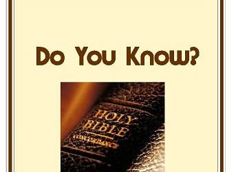 #11 DO YOU KNOW? – The Bible IS God’s Word -PMA Blog -Devos by Pastor Hollier