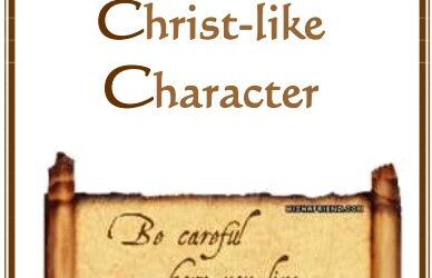 #47 Developing Christ-like Character -PMA Blog -Devos by Pastor Hollier